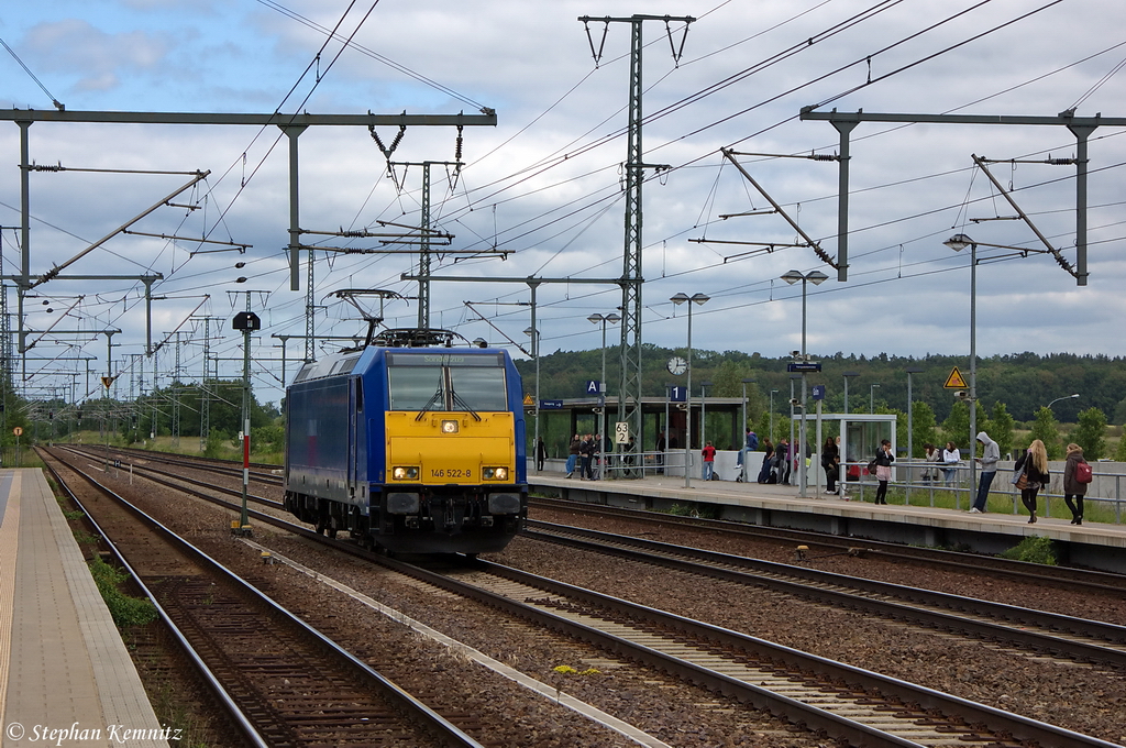 146 522-8 Captrain Deutschland GmbH als Lz in Golm und fuhr in Richtung Potsdam Pirschheide weiter. 05.06.2012