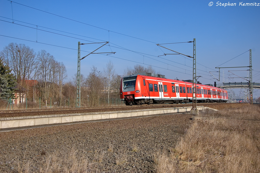 425 005-6 als RB30 (RB 17820) von Schnebeck-Bad Salzelmen nach Wittenberge in Stendal(Wahrburg). 06.03.2013