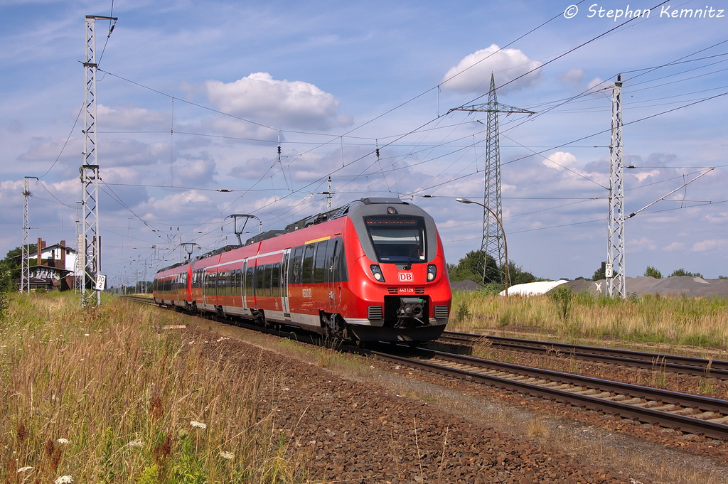 442 128-5 & 442 132-7 als RB21 (RB 18671) von Wustermark nach Berlin Friedrichstrae in Satzkorn. 01.08.2013