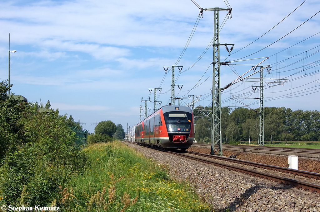 642 195/695 & 642 198/698 als RB13 (RB 17959) von Stendal nach Rathenow bei Buckow/Rathenow. 04.08.2012