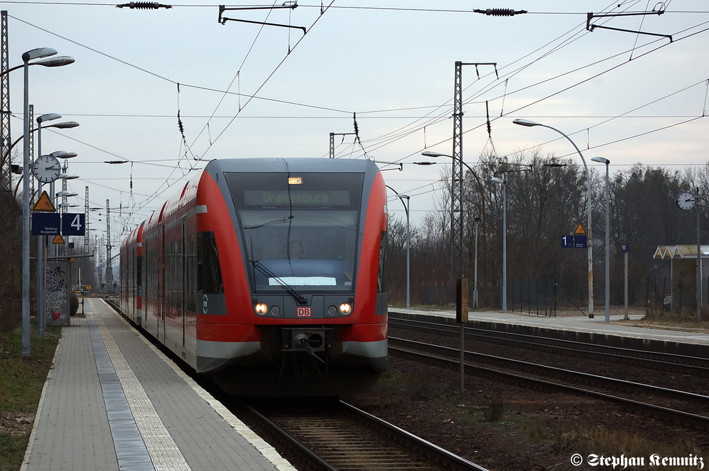 646 015-7 & 646 018-1 als RB20 (RB 28708) von Potsdam Hbf nach Oranienburg in Priort. 27.01.2012