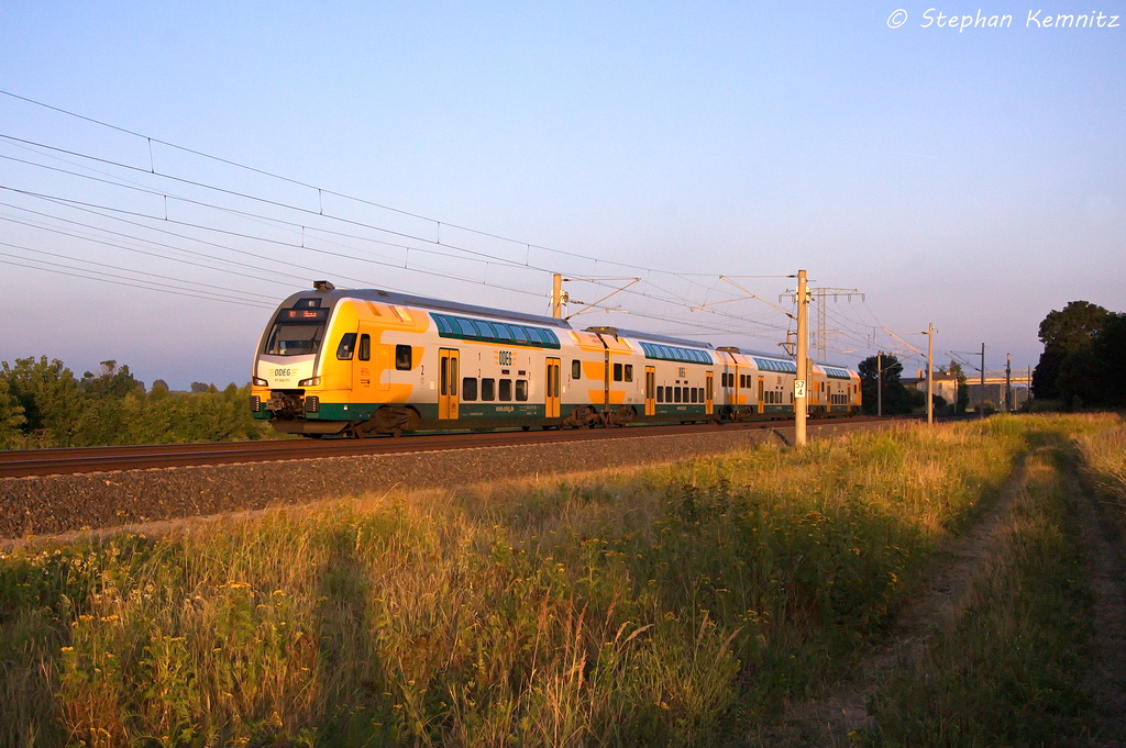 ET 445.113 (445 113-4) ODEG - Ostdeutsche Eisenbahn GmbH als RE2 (RE 37379) von Cottbus nach Wismar in Vietznitz. 05.08.2013