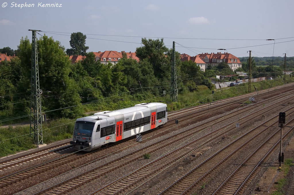 VT 008 (650 540-7) MRB - Mitteldeutsche Regiobahn als MRB 118 (MRB80130) von Halle(Saale)Hbf nach Eilenburg in Halle Steintorbrcke. 06.07.2013