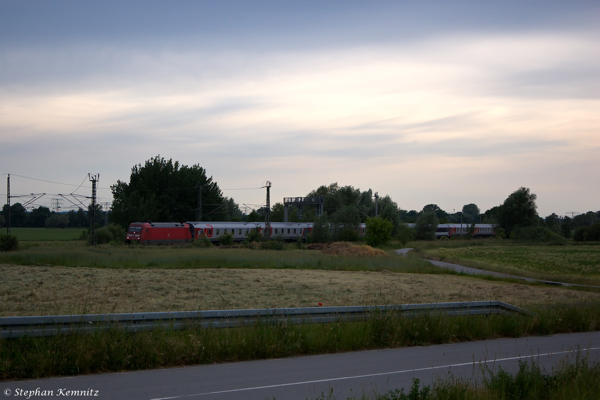 101 023-0 mit dem EN 453  Transeuropean-Express  von Paris Est nach Moskva Belorusskaja in Stendal. 07.06.2014