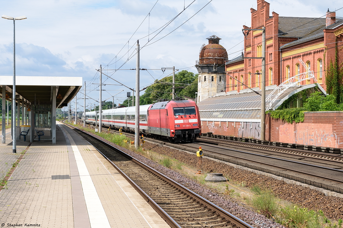 101 130-3 mit dem ICE 1071 von Berlin Ostbahnhof nach Frankfurt(Main)Hbf in Rathenow. 02.07.2017