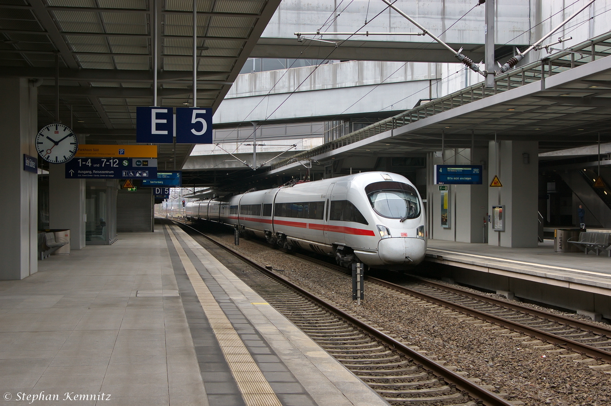 411 004-5  Arnstadt  als ICE 1709 von Hamburg-Altona nach Berlin Südkreuz in Berlin Südkreuz. 28.03.2014