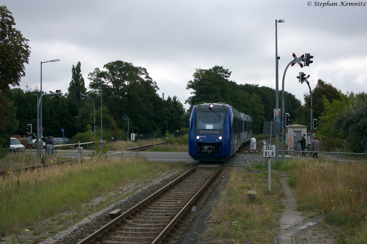 622 414-0 vlexx GmbH als RB51  ODEG  (RB 68858) von Brandenburg Hbf nach Rathenow, bei der Einfahrt in Premnitz Nord. 26.08.2014