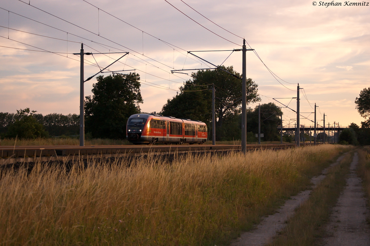 642 703-2 als RB13 (RB 17969) von Stendal nach Rathenow, bei Rathenow. 06.07.2014