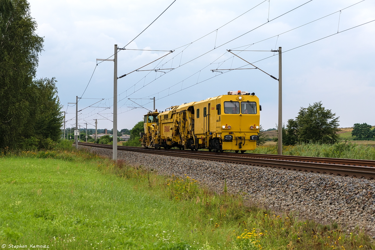 9124 003-1 STRABAG in Nennhausen und fuhr weiter in Richtung Wustermark. Netten gruß an den Tf! 17.08.2017