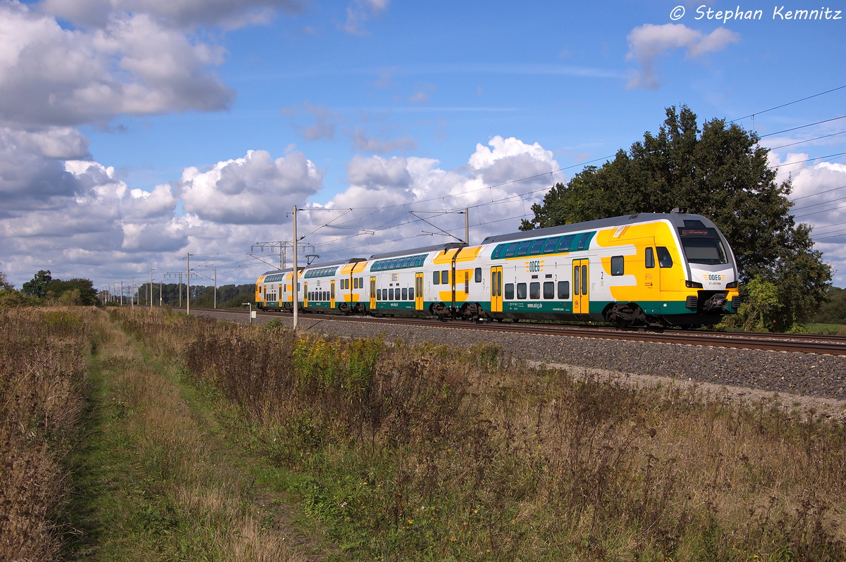 ET 445.106 (445 106-8) ODEG - Ostdeutsche Eisenbahn GmbH als RE2 (RE 37365) von Cottbus nach Wittenberge in Vietznitz. 27.09.2013