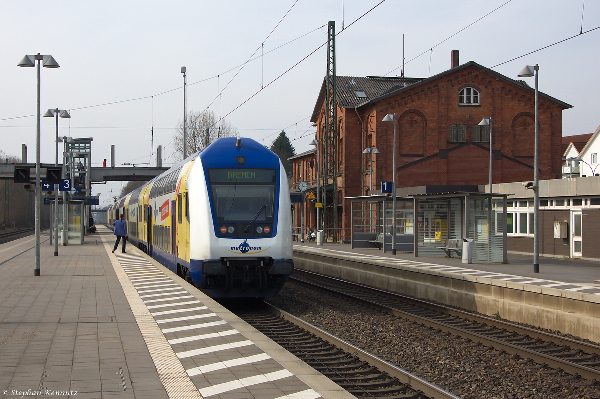 RB41 (ME 81910) von Hamburg Hbf nach Bremen Hbf in Tostedt und gezogen hatte die 146 535-0. 17.03.2015