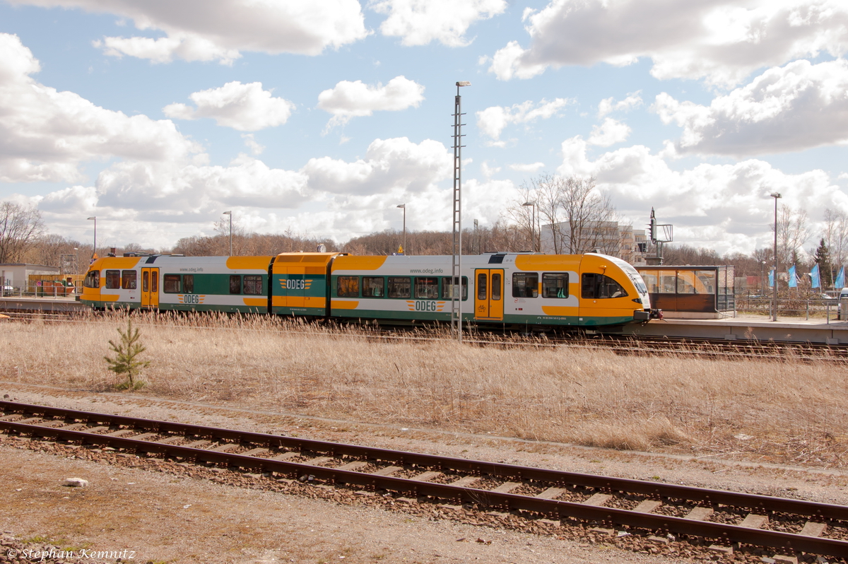 VT 646.041 (646 041-3) ODEG - Ostdeutsche Eisenbahn GmbH als RB51 (RB 68865) von Rathenow nach Brandenburg Hbf in Rathenow. 05.04.2015
