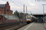 rathenow/298659/et-445101-445-101-9-odeg-- ET 445.101 (445 101-9) ODEG - Ostdeutsche Eisenbahn GmbH als RE4 (RE 37329) von Rathenow nach Ludwigsfelde in Rathenow. 11.10.2013