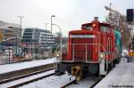 362 791-6 DB Schenker Rail Deutschland AG im Brandenburger Hbf und sie hatte die BUGA 2015 Lok am Haken.