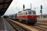 232 105-7 DB Schenker Rail Polska S.A hat in Cottbus einen Gterzug bernommen und bringt ihn nach Polen. 18.05.2012