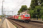 friesackmark/615837/193-310-0--193-315-9-db 193 310-0 & 193 315-9 DB Cargo mit dem leeren Erzzug von Ziltendorf nach Hamburg in Friesack. 19.06.2018