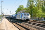 187 312-4 Railpool GmbH für LTE Logistik- and Transport- GmbH mit einem Güterzug in Friesack und fuhr weiter in Richtung Wittenberge.