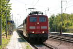 151 053-6 Railpool GmbH für DB Cargo mit einem Röhrenzug in Priort und fuhr weiter in Richtung Kreuz Wustermark.