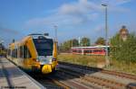 VT 646.040 (646 040-5) ODEG - Ostdeutsche Eisenbahn GmbH als OE51 (OE 68967) von Rathenow nach Brandenburg Hbf in Rathenow. 28.09.2012
