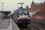 ES 64 U2 - 029 (182 529-8) MRCE Dispolok GmbH fr ODEG - Ostdeutsche Eisenbahn GmbH mit dem RE4 (RE 37321) von Rathenow nach Jterbog in Rathenow. 07.01.2013
