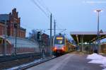 ET 445.109 (445 109-2) ODEG - Ostdeutsche Eisenbahn GmbH als RE4 (RE 37327) von Rathenow nach Ludwigsfelde in Rathenow. 28.01.2013