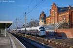 411 092-0  Bamberg  als ICE 1533 von Köln Hbf nach Berlin Ostbahnhof in Rathenow. 06.02.2013