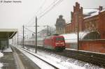 101 013-1 mit dem IC 2343 von Osnabrck Hbf nach Berlin Ostbahnhof in Rathenow. 24.02.2013