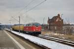 Lok 20 (228 501-3) WFL - Wedler & Franz Lokomotivdienstleistungen GbR, hatte einen Speno Arbeitszug nach Rathenow gebracht. 02.04.2013