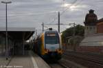 ET 445.113 (445 113-4) ODEG - Ostdeutsche Eisenbahn GmbH als RE4 (RE 37329) von Rathenow nach Ludwigsfelde in Rathenow. 15.09.2013