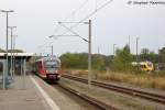 642 665-3 & 642 663-8 als RB13 (RB 17966) von Rathenow nach Stendal in Rathenow. 20.10.2013
