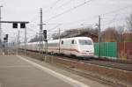 401 067-4  Garmisch-Partenkirchen  als ICE 692 von Stuttgart Hbf nach Berlin Ostbahnhof in Rathenow. 23.11.2013