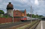 120 135-9 mit dem IC 144 von Berlin Ostbahnhof nach Bad Bentheim in Rathenow. 17.05.2014
