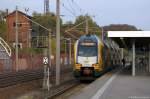 ET 445.106 (445 106-8) ODEG - Ostdeutsche Eisenbahn GmbH als RE4 (RE 84027) von Rathenow nach Ludwigsfelde in Rathenow. 18.10.2014