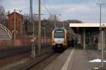 ET 445.108 (445 108-4) ODEG - Ostdeutsche Eisenbahn GmbH als RE4 (RE 79525) von Rathenow nach Ludwigsfelde in Rathenow. 01.02.2015