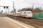 401 558-2  Gütersloh  als ICE 692 von Stuttgart Hbf nach Berlin Ostbahnhof in Rathenow. 24.12.2016
