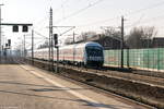 rathenow/601006/ic-2010-loreley-von-tuebingen-hbf IC 2010 'Loreley' von Tübingen Hbf nach Berlin Ostbahnhof in Rathenow. Geschoben hatte die 101 033-9. 23.02.2018
