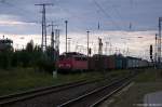 139 285-1 EGP - Eisenbahngesellschaft Potsdam mbH mit einem Containerzug in Stendal und fuhr in Richtung Magdeburg weiter. 14.08.2014