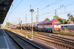 stendal/518708/223-033-2-evb---eisenbahnen-und 223 033-2 EVB - Eisenbahnen und Verkehrsbetriebe Elbe-Weser GmbH mit dem Kesselzug DGS 69126 in Stendal. 15.09.2016