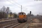 DL 9 (261 001-8) IGB - Industriebahngesellschaft Berlin mbH kam als Lz durch Berlin Jungfernheide gefahren und fuhr in Richtung Ruhleben weiter. 01.03.2013