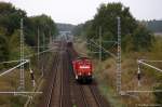 298 324-5 DB Schenker Rail Deutschland AG mit einem gemischtem Güterzug in Marquardt und fuhr weiter in Richtung Golm.