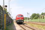 225 094-2 Rail Cargo Carrier Germany GmbH kam solo durch Großwudicke und fuhr weiter in Richtung Rathenow. 03.08.2018