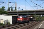 232 349-1 DB Schenker Rail Deutschland AG kommt als Lz durch Hamburg-Harburg gefahren. 31.08.2012