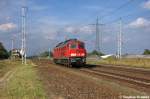 br-1232-v-300/223328/232-583-5-db-schenker-rail-deutschland 232 583-5 DB Schenker Rail Deutschland AG kam als Lz durch Satzkorn gefahren und fuhr in Richtung Golm weiter. 18.09.2012