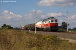 br-1232-v-300/292657/232-658-5-db-schenker-rail-deutschland 232 658-5 DB Schenker Rail Deutschland AG mit einem gemischtem Gterzug in Vietznitz und fuhr in Richtung Nauen weiter. 13.09.2013