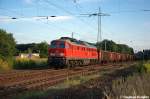 br-1233/215626/233-288-0-db-schenker-rail-deutschland 233 288-0 DB Schenker Rail Deutschland AG mit einem Eanos Ganzzug in Satzkorn und fuhr in Richtung Priort weiter. 17.08.2012