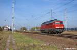 233 636-0 DB Schenker Rail Deutschland AG kam als Lz durch Satzkorn gefahren und fuhr in Richtung Priort weiter. 20.10.2012