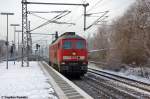 233 285-6 DB Schenker Rail Deutschland AG kam als Lz aus Brandenburg-Altstadt, durch den Brandenburger Hbf gefahren.