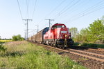 261 090-5 DB Cargo mit einem Nahgüterzug von Stendal nach Magdeburg-Rothensee in Stendal. 10.05.2016
