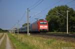 101 064-4 mit dem EC 174  Jan Jesenius  von Budapest-Keleti pu nach Hamburg-Altona bei Rathenow.
