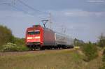 101 095-8 mit dem EC 248  Wawel  von Wroclaw Glowny nach Hamburg-Altona in Stendal. 29.04.2014